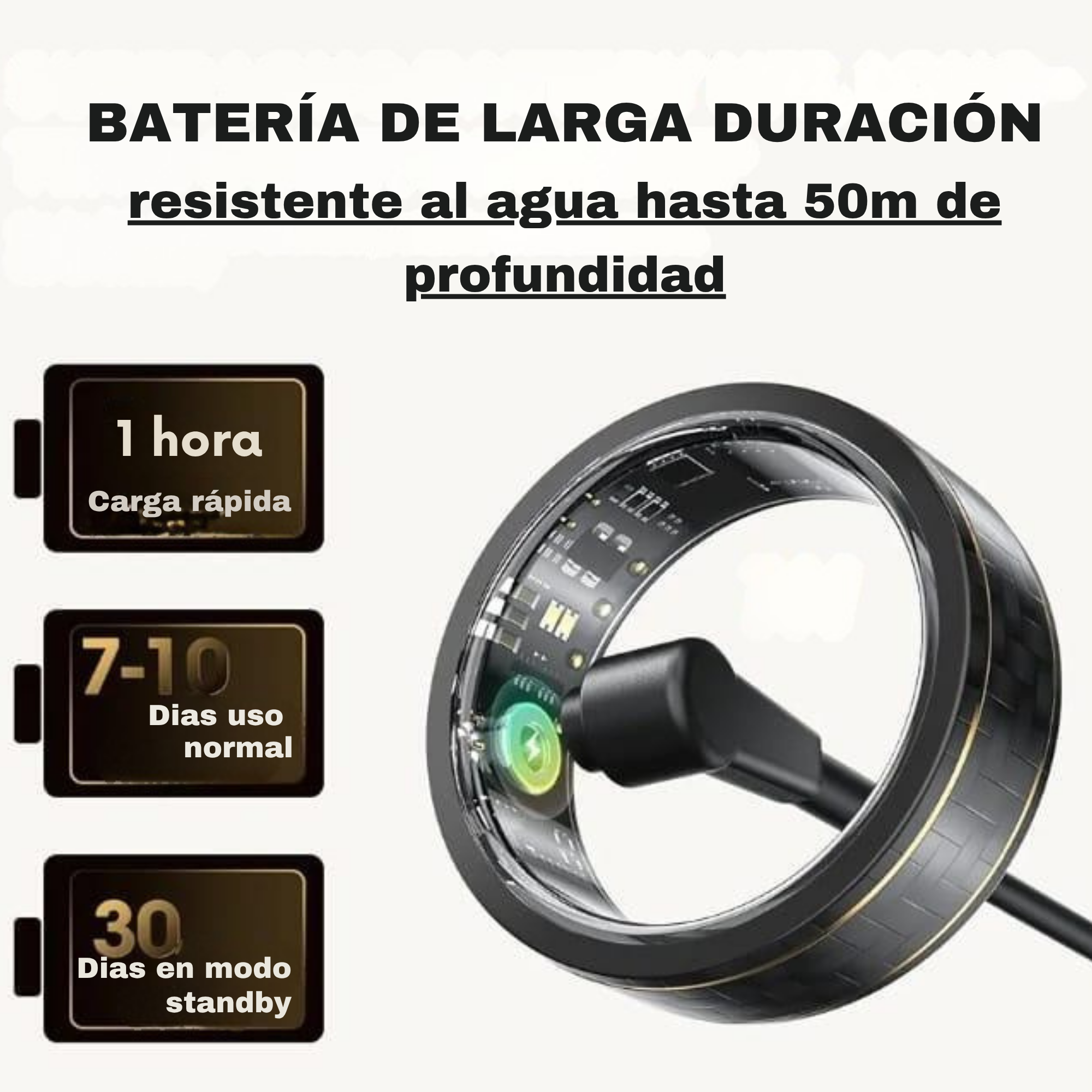 ANILLO 11mm Tecnología de Salud en la Palma de tu Mano