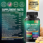 Sea Moss + Black Seed Oil + Ashwagandha – Suplemento Natural Todo en Uno