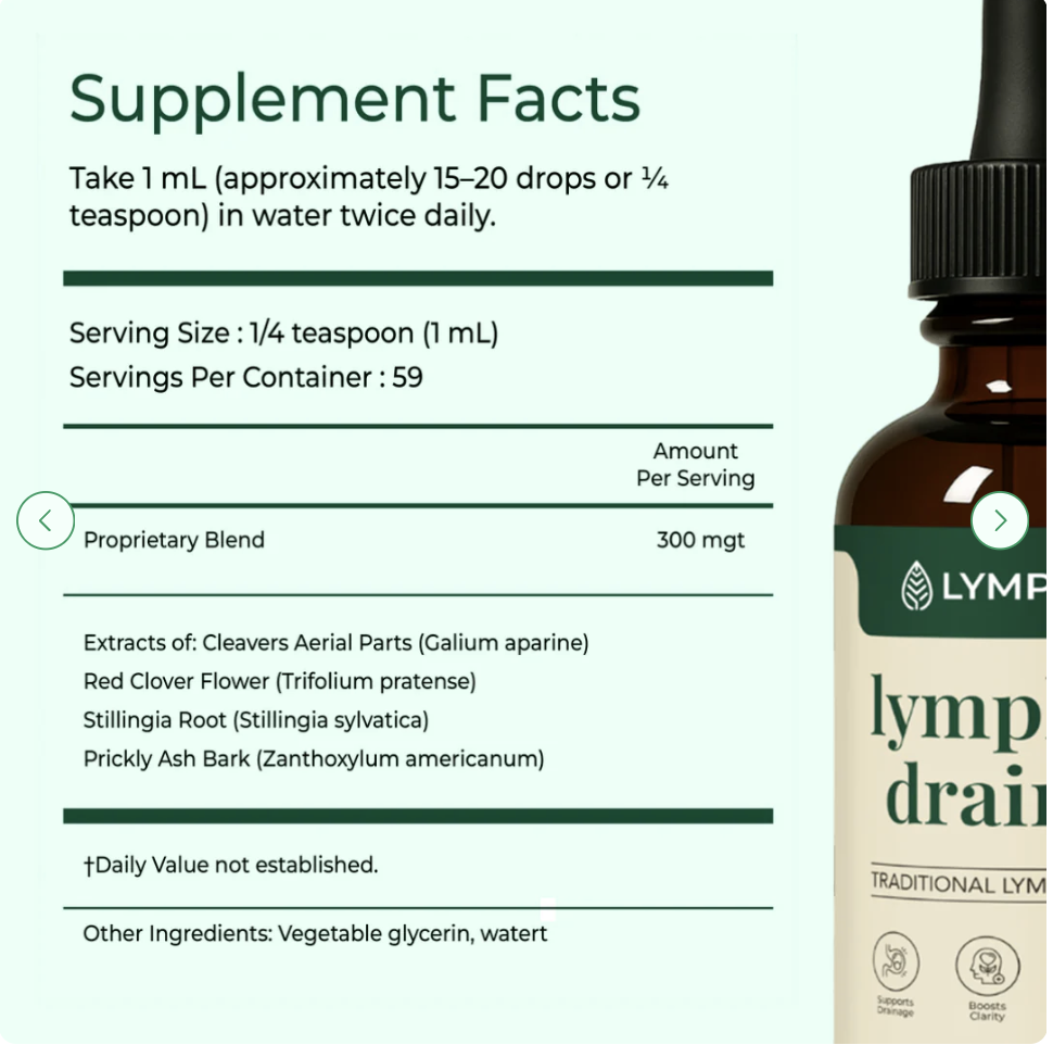 LYMPHORIA – Drenaje Linfático Natural (Tecnología Sublingual)